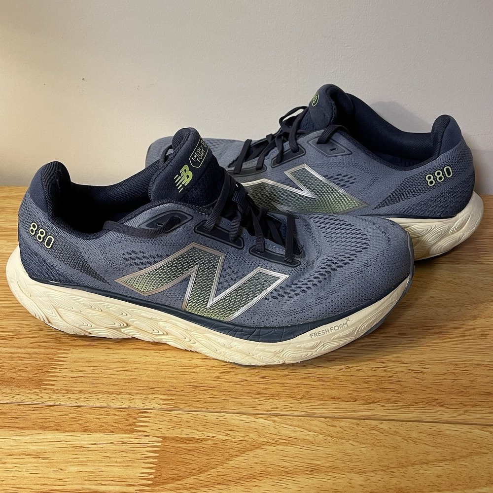 New Balance Fresh Foam X 880v14 Grey Green Running Shoes‎ Mens Size 13 2E